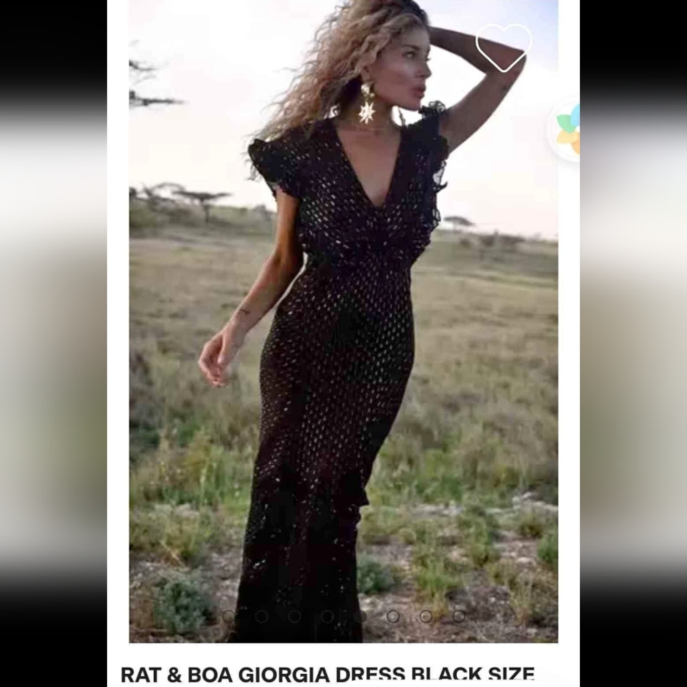 Rat & Boa Black Giorgia Dress - xxs